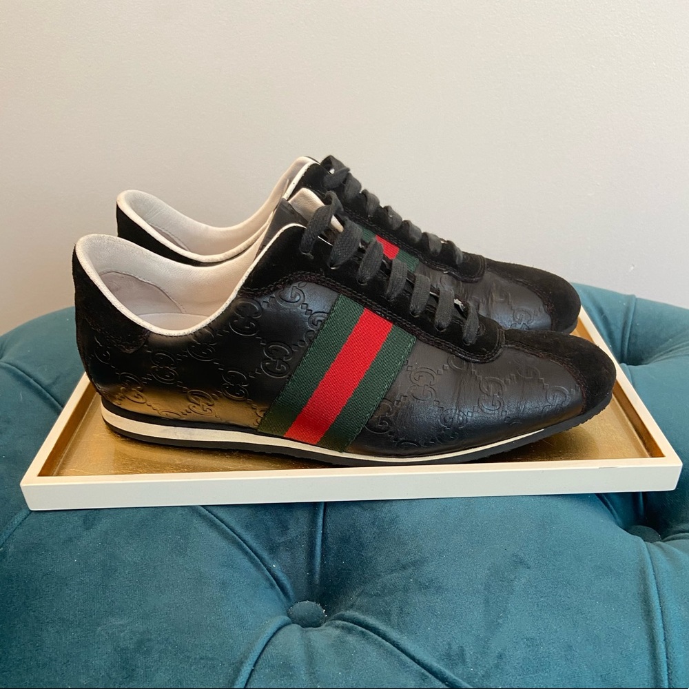 Gucci GG leather sneakers sz 38